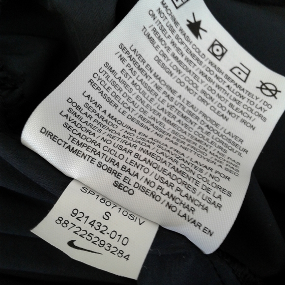 Nike WMNS sz S Sportswear Woven Cuffed Pant jogger Black/ White 921432-010 - Picture 5 of 6